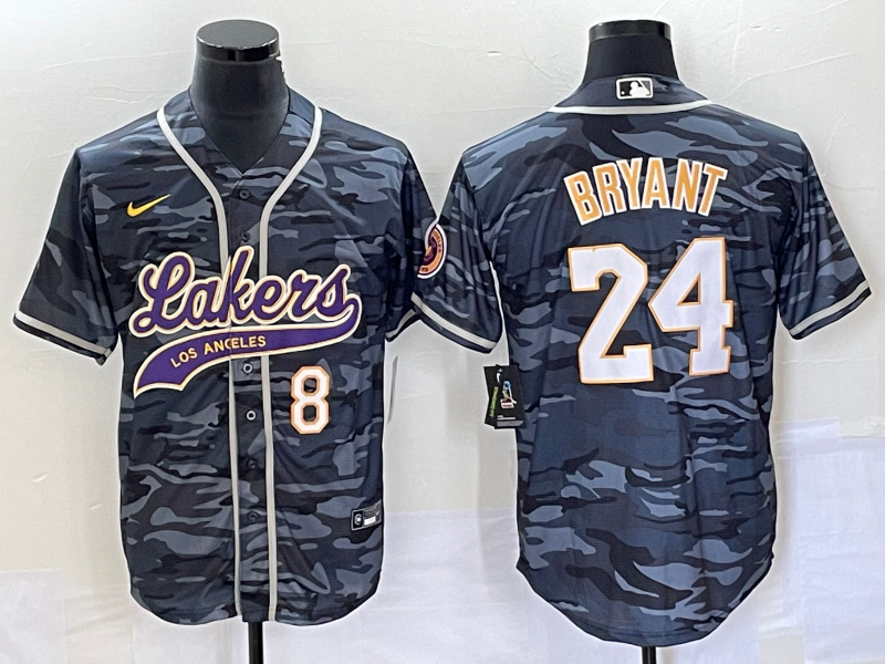 Men Los Angeles Lakers #24 Bryant camo 2023 NBA Jersey style 2->los angeles lakers->NBA Jersey